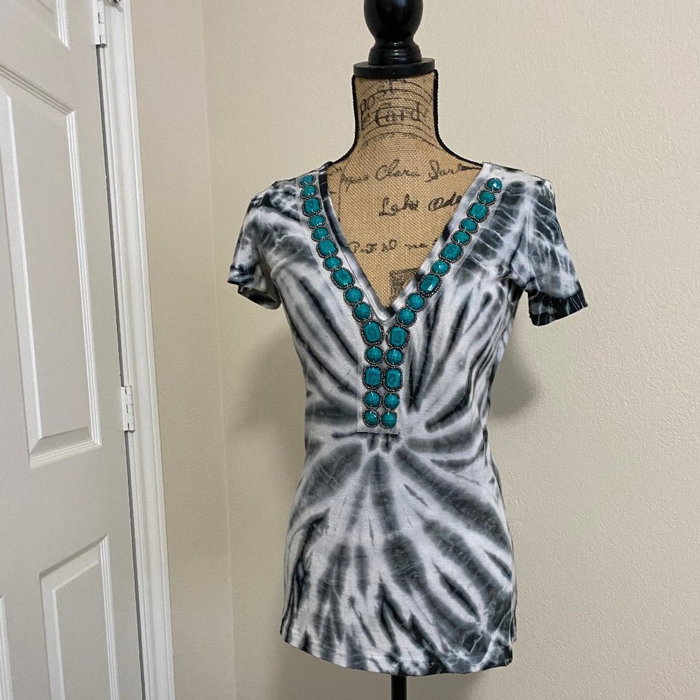 Blinged knit top